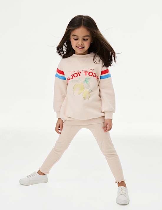 2pc Cotton Rich Lemon Leggings Outfit (1-8 Yrs)
