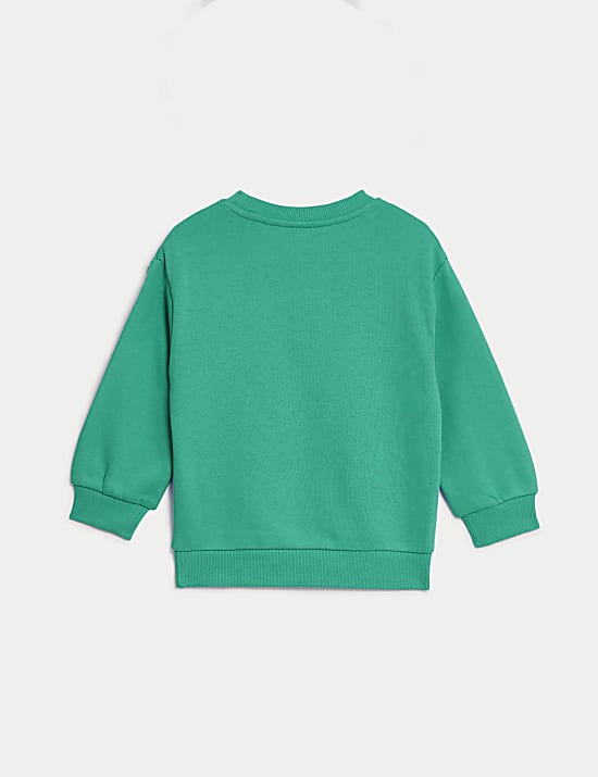 Cotton Rich Plain Sweatshirt (2-8 Yrs)
