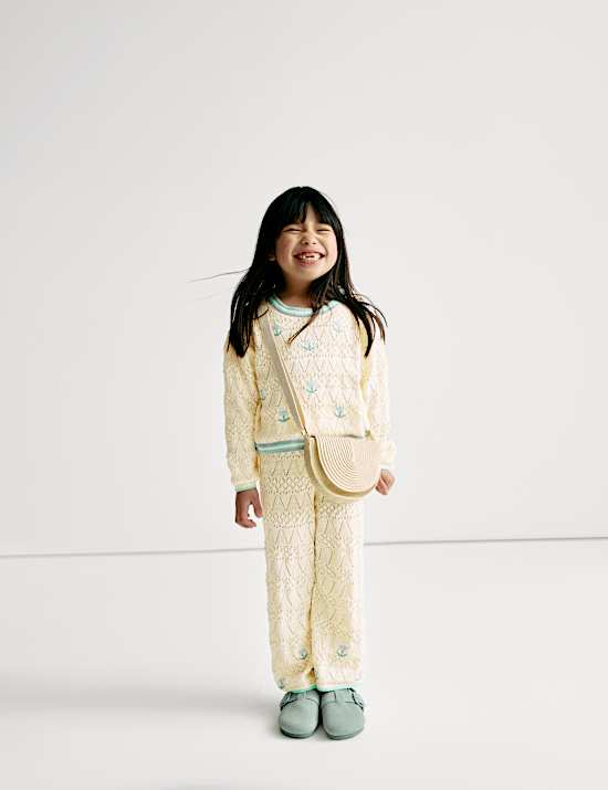 2pc Pure Cotton Knitted Top & Bottom Outfit (2-8 Yrs)
