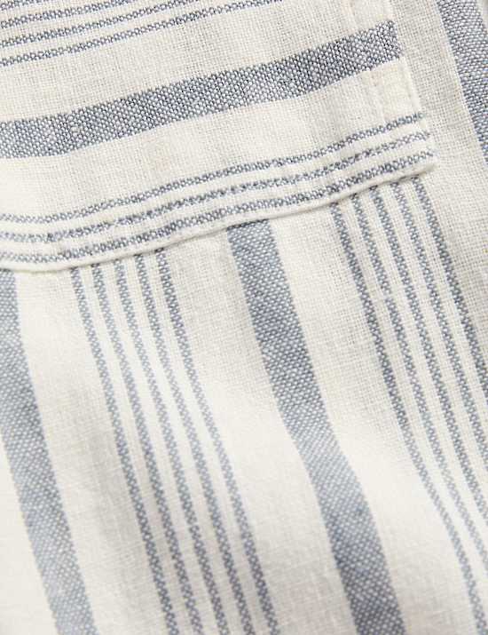 Pantalones estampados de lino (2-16 a&ntilde;os)