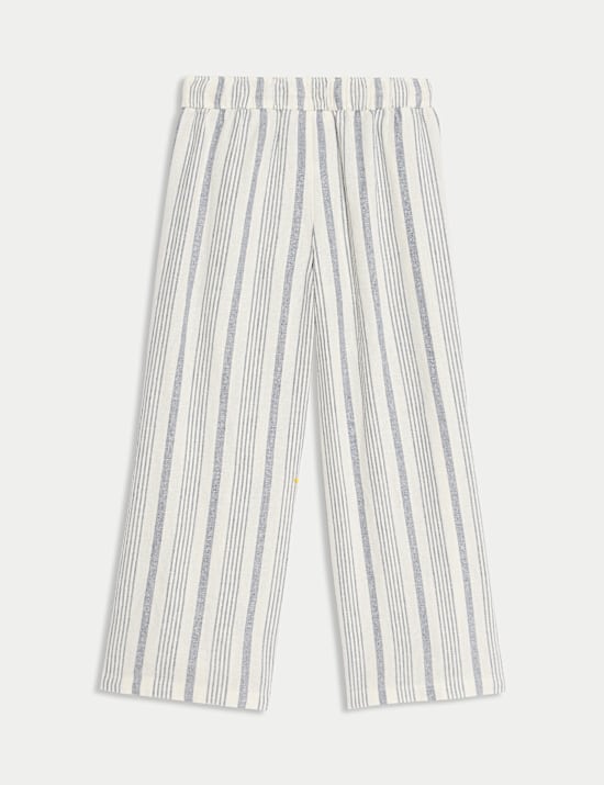 Pantalones estampados de lino (2-16 a&ntilde;os)