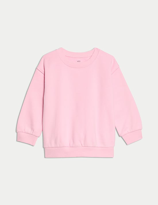 Cotton Rich Plain Sweatshirt (2-8 Yrs)