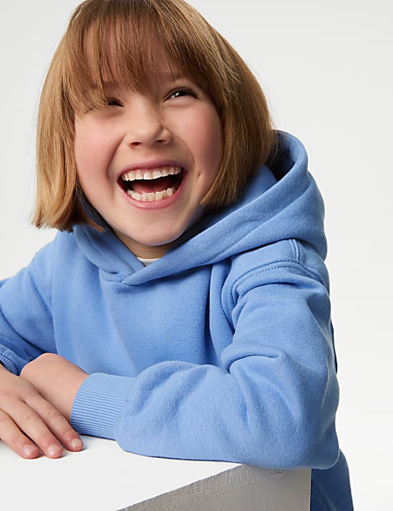Cotton Rich Plain Hoodie (2-8 Yrs)