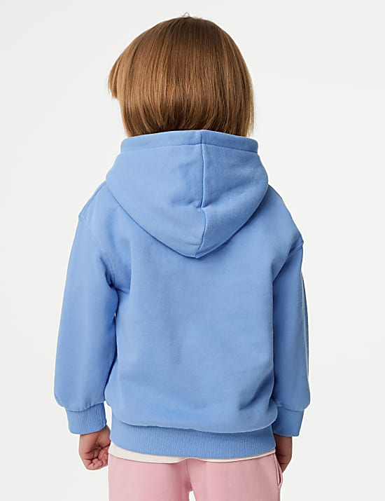 Cotton Rich Plain Hoodie (2-8 Yrs)