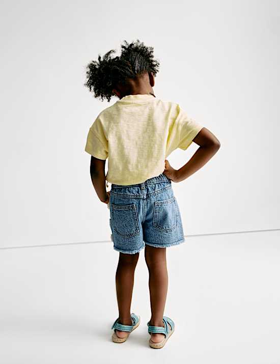 Mom Denim Shorts (2-8 Yrs)