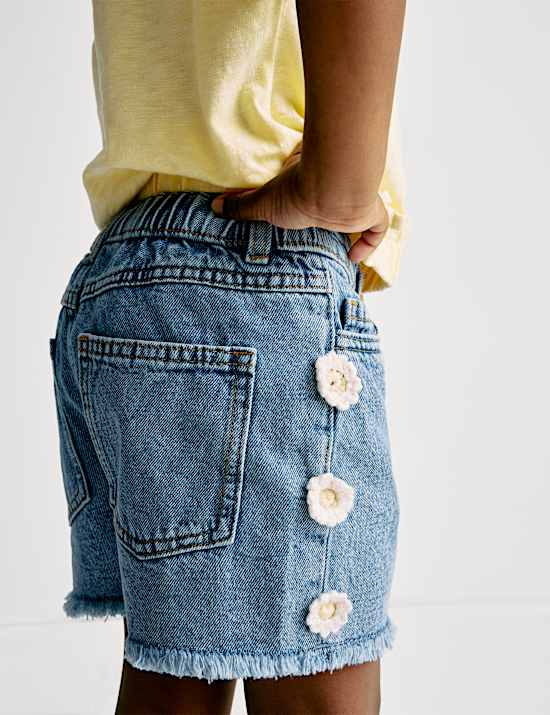 Mom Denim Shorts (2-8 Yrs)