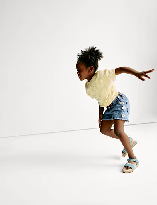 Mom Denim Shorts (2-8 Yrs)