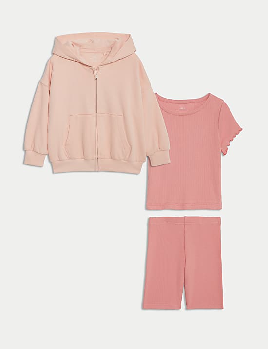 3pc Cotton Rich Hoodie Outfit (1-8 Yrs)