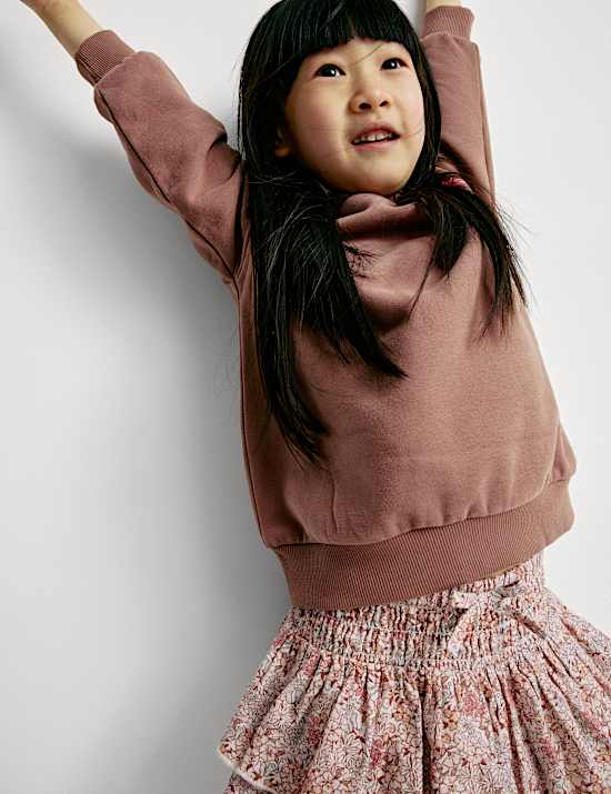 Pure Cotton Ditsy Floral Ra-ra Skirt (2-8 Yrs)