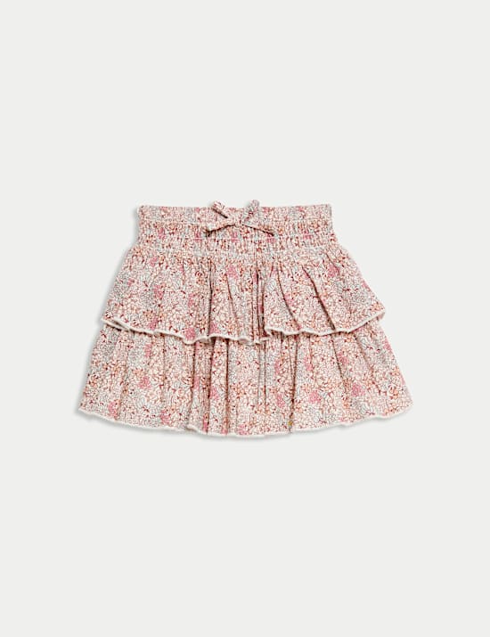 Pure Cotton Ditsy Floral Ra-ra Skirt (2-8 Yrs)