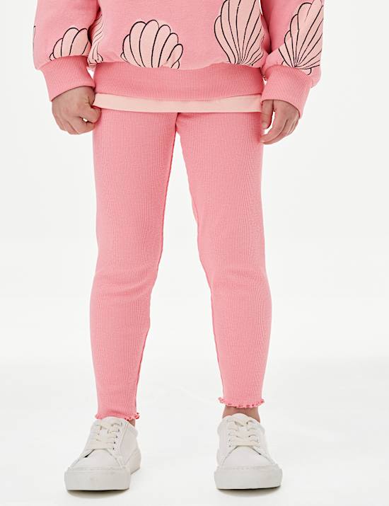 טייץ ארוג מבד עשיר בכותנה (2-‏8 שנים)