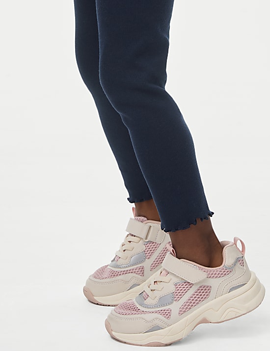 Katoenrijke, geribbelde legging (2-8 jaar)