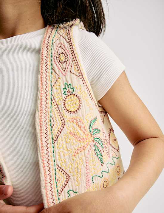 Pure Cotton Embroidered Vest (2-16 Yrs)