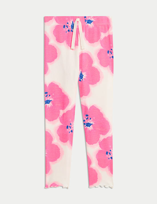Cotton Rich Floral Leggings (2-8 Yrs)