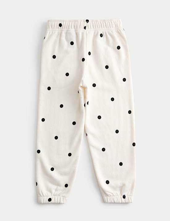 Cotton Rich Polka Dot Joggers (2-8 Yrs)