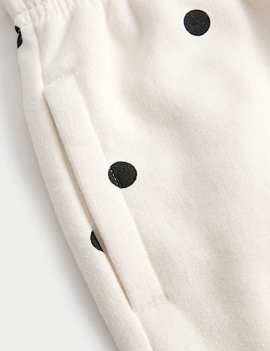 Cotton Rich Polka Dot Joggers (2-8 Yrs)