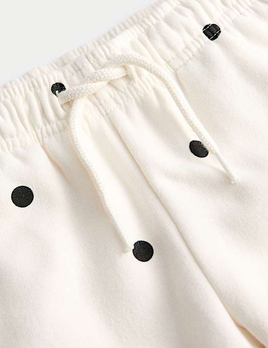 Cotton Rich Polka Dot Joggers (2-8 Yrs)