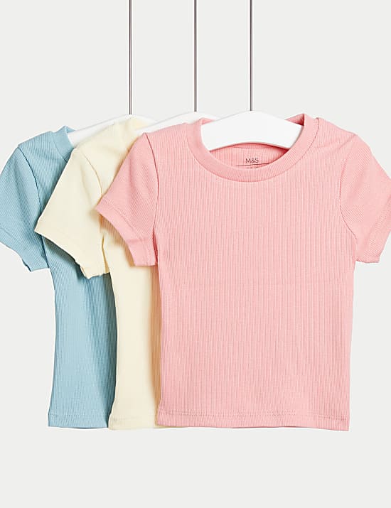 Lot de 3&nbsp;t-shirts en coton (du 2&nbsp;au 8&nbsp;ans)