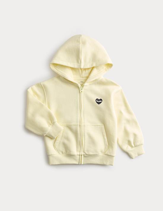 Cotton Rich Loved Zip Through Hoodie (2-8 Years)