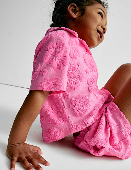 Cotton Rich Towelling Top & Bottom Outfit (2-8 Yrs)