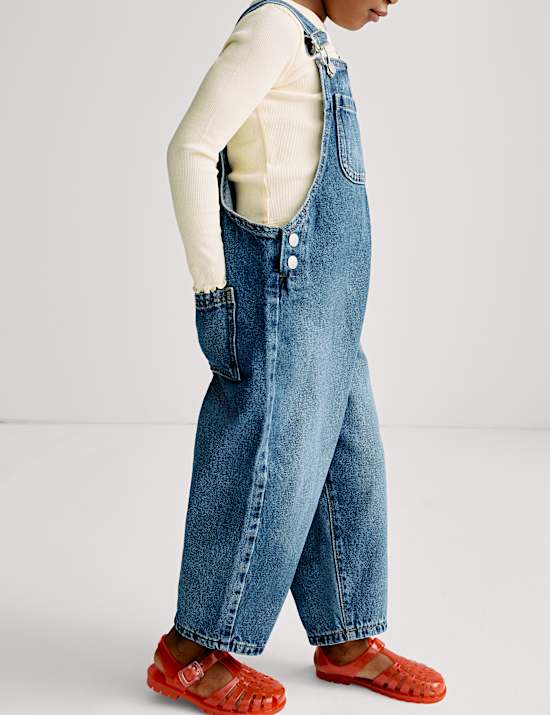 Pure Cotton Denim Dungarees (2-8 Yrs)