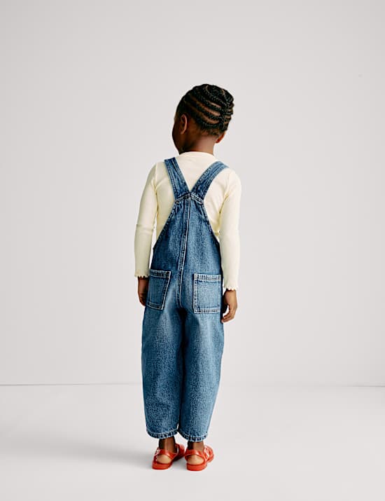 Pure Cotton Denim Dungarees (2-8 Yrs)