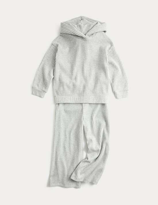 2-delige outfit met zachte hoodie (2-8 jaar)