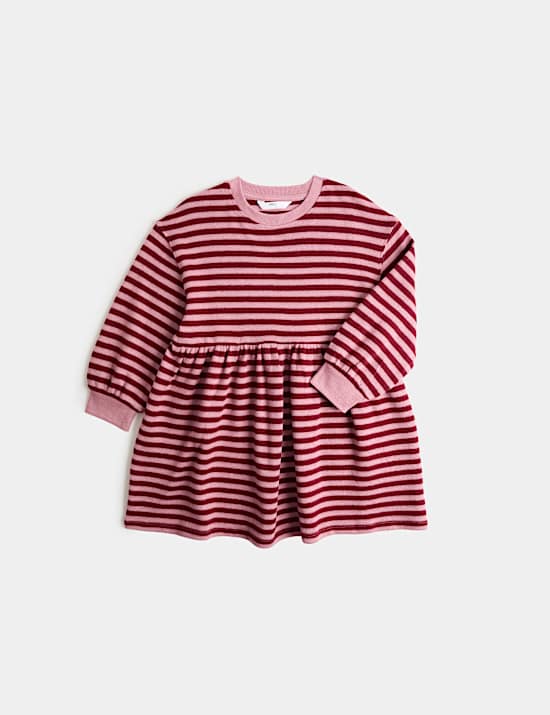 Katoenrijke, comfortabele jurk met streepmotief (2 - 8 jaar)