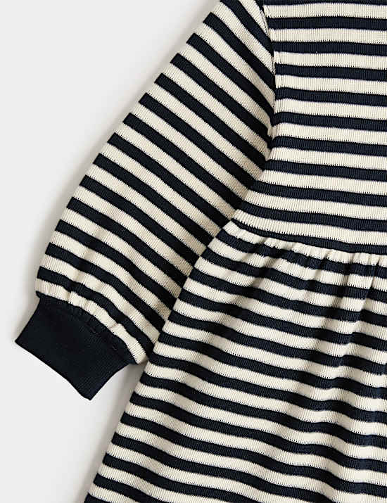 Katoenrijke, comfortabele jurk met streepmotief (2 - 8 jaar)