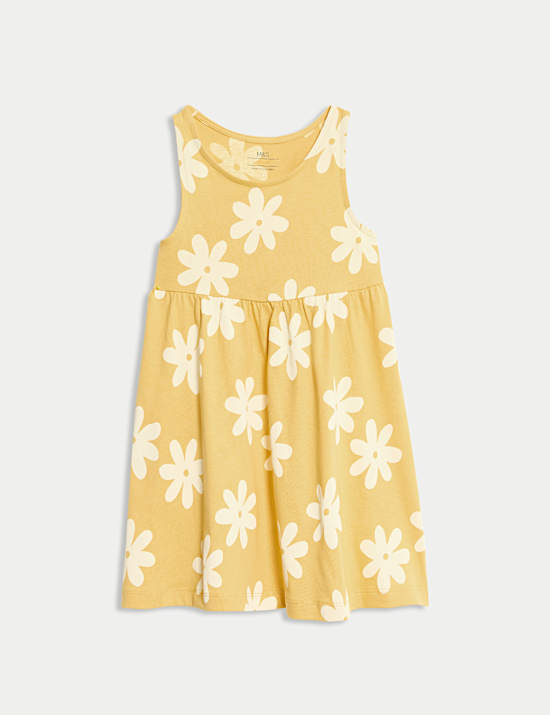 Pure Cotton Floral Print Dress (2-8 Yrs)