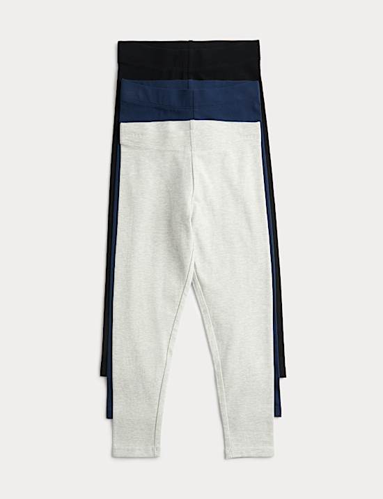 3 Pack Cotton Rich Leggings (2-8 Yrs)