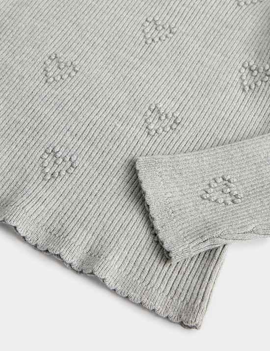 Heart Textured Knitted Top (2-10 Years)