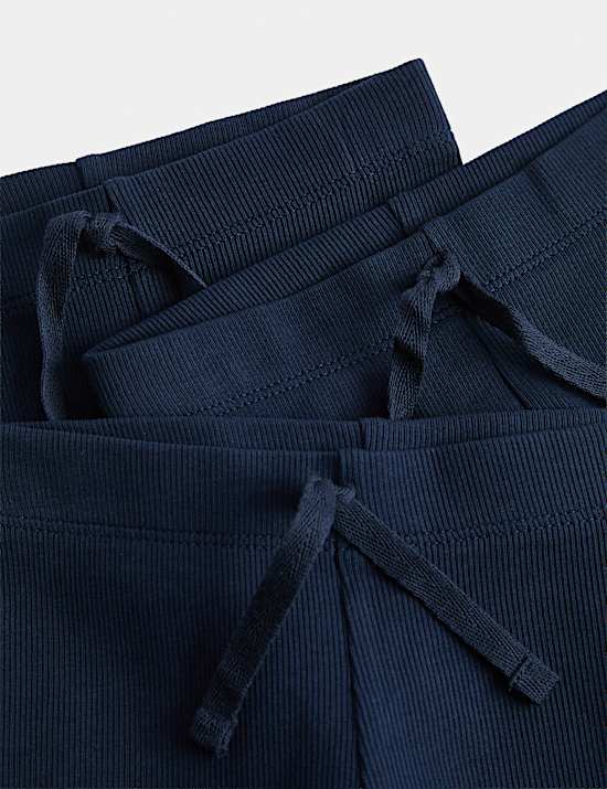 Set van 3 katoenrijke, geribbelde legging (2-8 jaar)