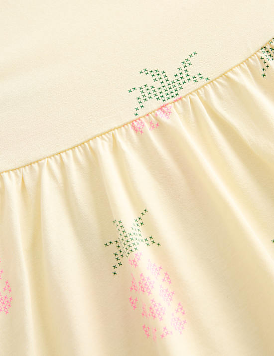 Sukienka z nadrukiem w ananasy ze 100% bawełny (2&ndash;8 lat)