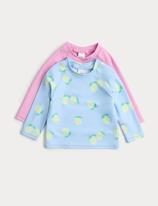 Lot de 2 t-shirts de bain &agrave; motif (du 2 au 8 ans)