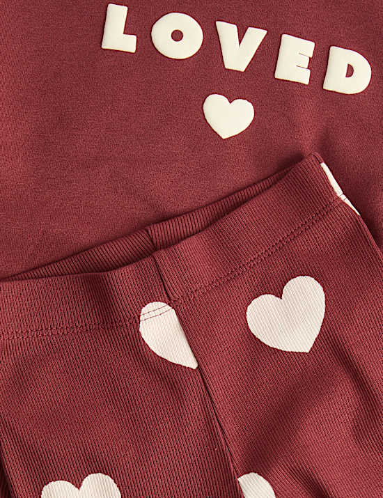 2 Piece Cotton Rich Loved Sweat Outfit (2-8 Yrs)
