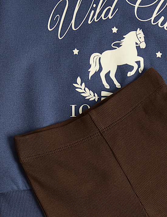 2 Piece Cotton Rich Wild Club Sweat Outfit (2-8 Yrs)