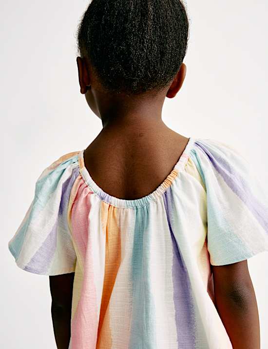 Pure Cotton Rainbow Dress (2-8 Yrs)
