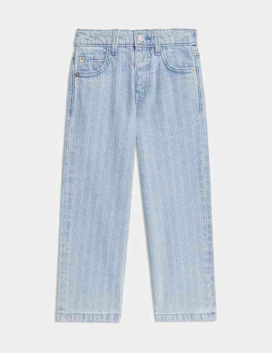Jeans denim coupe large à rayures (du 2&nbsp;au 16&nbsp;ans)