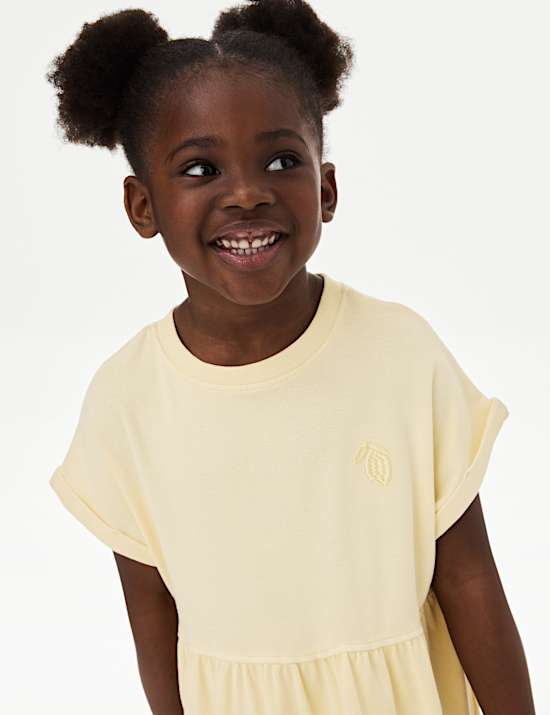 Vestido de punto de algod&oacute;n (2-8 a&ntilde;os)