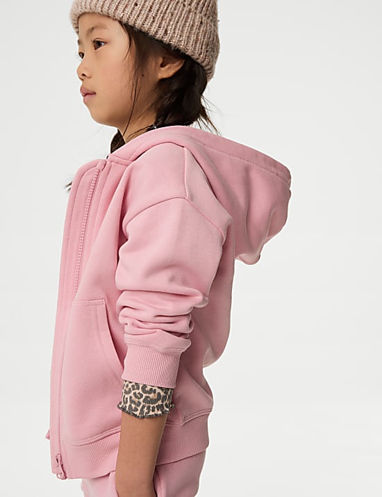 Cotton Rich Plain Hoodie (2-8 Yrs)