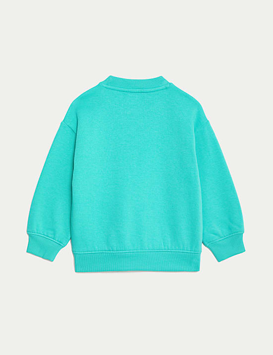 Sweat en coton avec imprim&eacute; (du&nbsp;2 au 8&nbsp;ans)