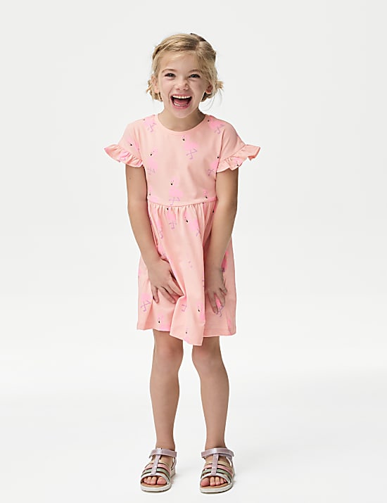 Pure Cotton Printed Dress (2-8 Yrs)