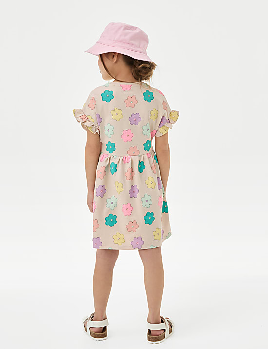 Kleid aus reiner Baumwolle mit Muster (2&ndash;8 Jahre)