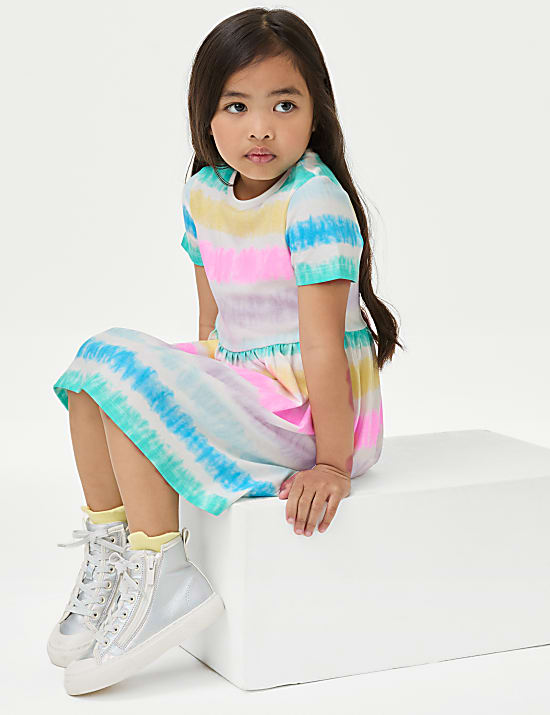 Pure Cotton Printed Dress (2-8 Yrs)