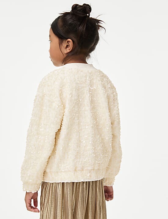 Blouson orné de sequins (du 2 au 8 ans)