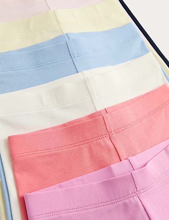 7 Pack Cotton Rich Cycling Shorts (2-8 Years)