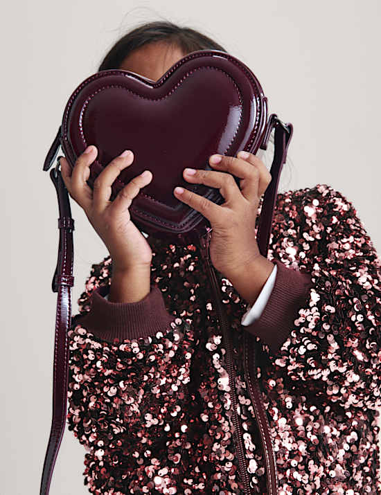 Sequin Collared Bomber Jacket
