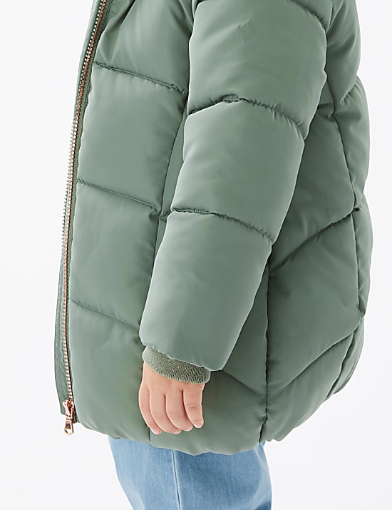 Stormwear&trade; Kitten Ear Padded Longline Coat (2-7 Yrs)