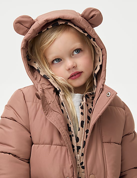Bear Ears Padded Coat (2-8 Yrs)